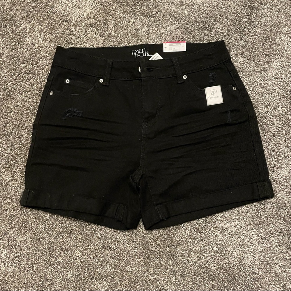 Time and Tru Women's Dark Jean Shorts